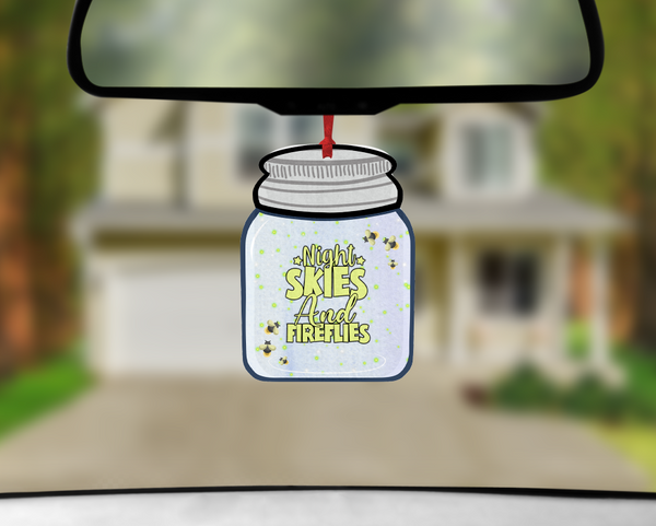 Digital design- Firefly mason jar air freshener design