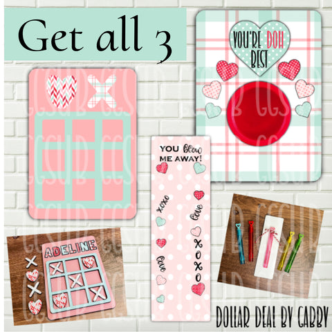 Digital design - pastel Valentine bundle