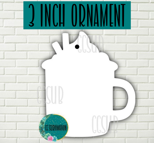 MDF - [3 INCHES] - Coffee mug 10pc or 25pc Ornament Bundle Price