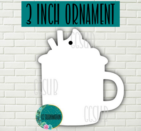 MDF - [3 INCHES] - Coffee mug 10pc or 25pc Ornament Bundle Price