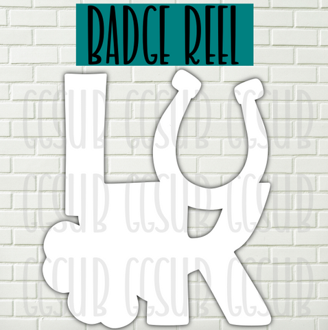 MDF - Luck withOUT holes 2 sizes to choose from (great for badge reels & hairbow centers)