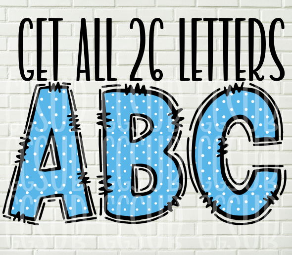 Digital design - Big bundle of letters get all three set- 78 digitals