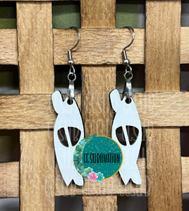MDF - Kayak earrings 2 sizes to choose from