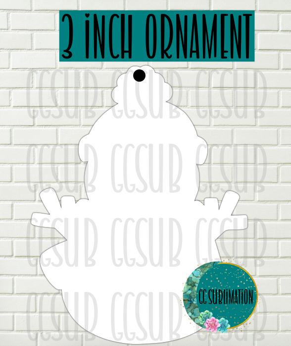 MDF - [3 INCHES] - Snowman 10pc or 25pc Ornament Bundle Price