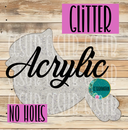 Gitter Acrylic Cardinal 10 or 20 count 1.5 & 2 inch size - Sublimation Acrylic