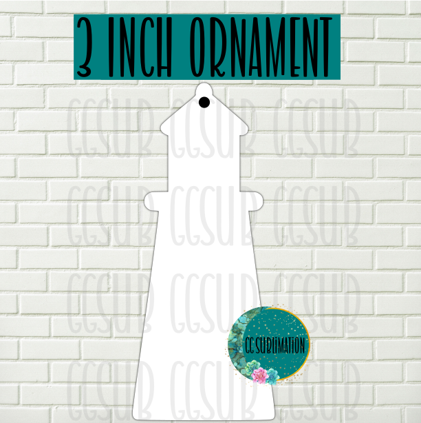 MDF - [3 INCHES] - Lighthouse 10pc or 25pc Ornament Bundle Price