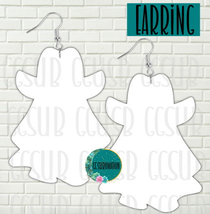 MDF - Cowboy ghost earrings 2 sizes to choose from