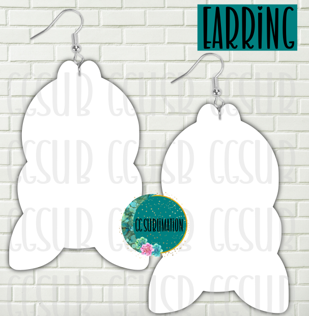 MDF - Hanging bat earrings 2 sizes to choose from