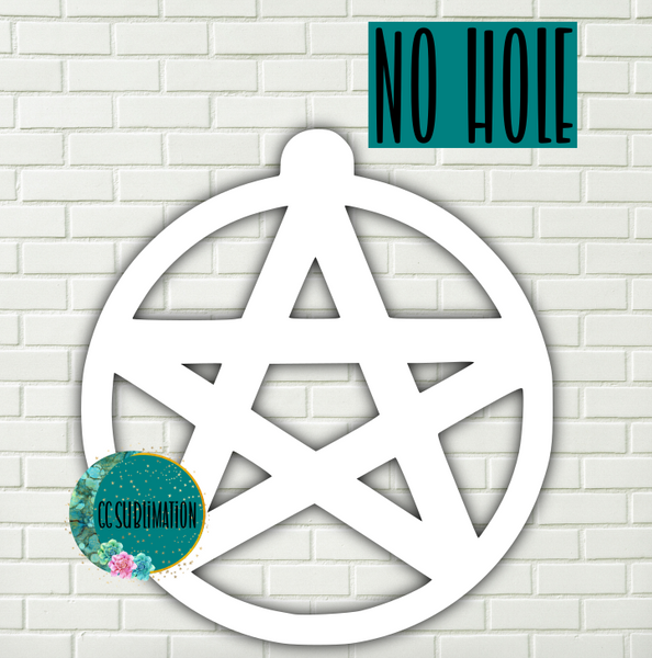 MDF - Witch pentagram With and WITHOUT holes