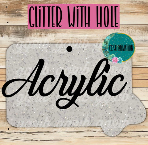 Glitter Ouija board With or Without Hole - Sublimation Acrylic