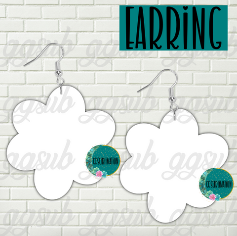 MDF - Chubby flower earrings 2 sizes to choose from