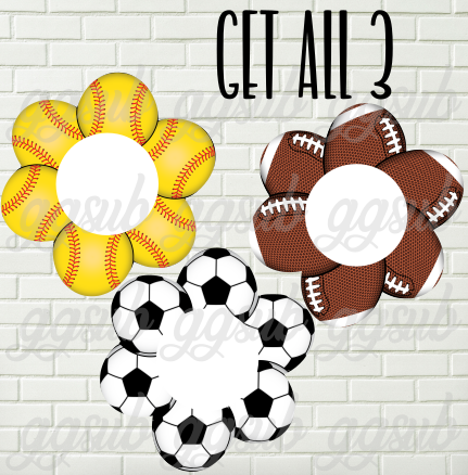 Digital design -  Chubby flower sport bundle