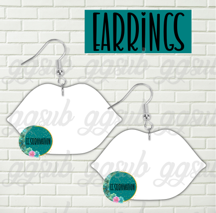 MDF - Lips earrings 2 sizes to choose from