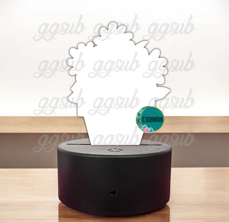 Acrylic Flower pot Light Base Blank - Sublimation Acrylic