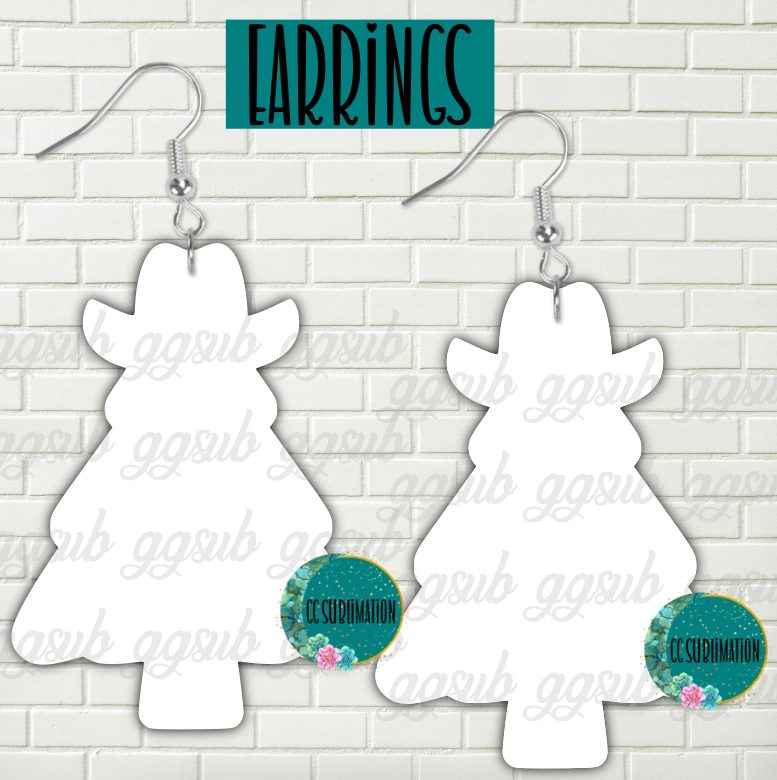 MDF - Cowboy Tree earrings 2 sizes to choose from