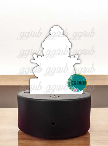 Acrylic Snowman Light Base Blank - Sublimation Acrylic