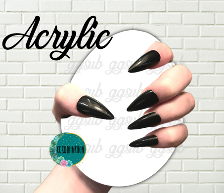 Acrylic Nail prop Egg - Sublimation Acrylic