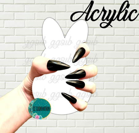 Acrylic Nail prop Bunny - Sublimation Acrylic