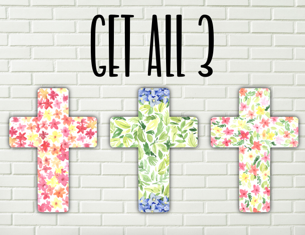 Digital design - Floral cross design