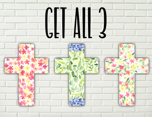 Digital design - Floral cross design