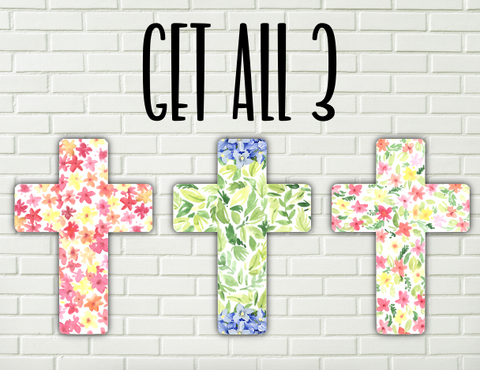 Digital design - Floral cross design