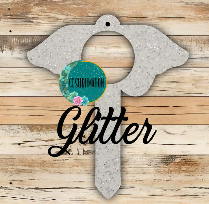 Moth with hole Garden Stake - Sublimation GLITTER Acrylic