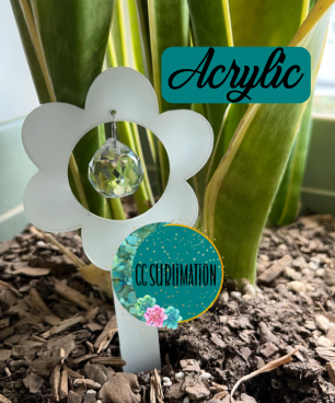 Flower with hole Garden Stake - Sublimation Acrylic