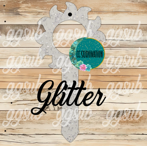 Sun with hole Garden Stake - Sublimation GLITTER Acrylic