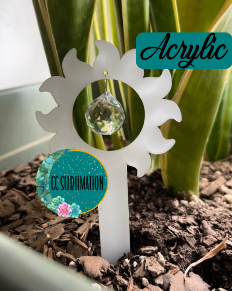 Sun with hole Garden Stake - Sublimation Acrylic