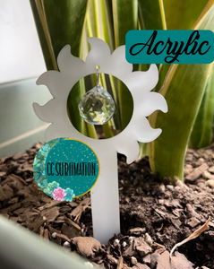 Sun with hole Garden Stake - Sublimation Acrylic