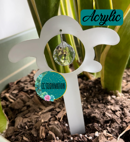 Turtle with hole Garden Stake - Sublimation Acrylic