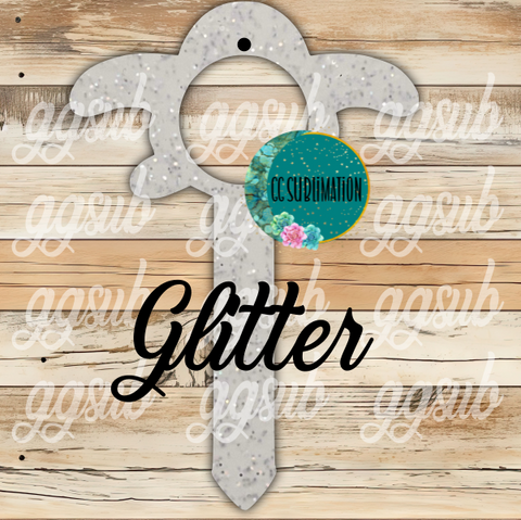 Turtle with hole Garden Stake - Sublimation GLITTER Acrylic