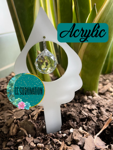 Fancy with hole Garden Stake - Sublimation Acrylic
