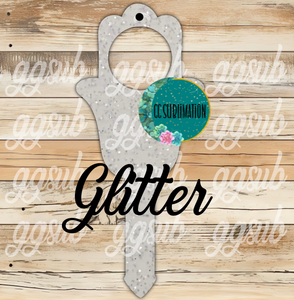 Hamsa hand with hole Garden Stake - Sublimation GLITTER Acrylic