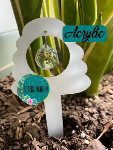 Bee hive with hole Garden Stake - Sublimation Acrylic