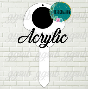 Mushroom with hole Garden Stake - Sublimation Acrylic