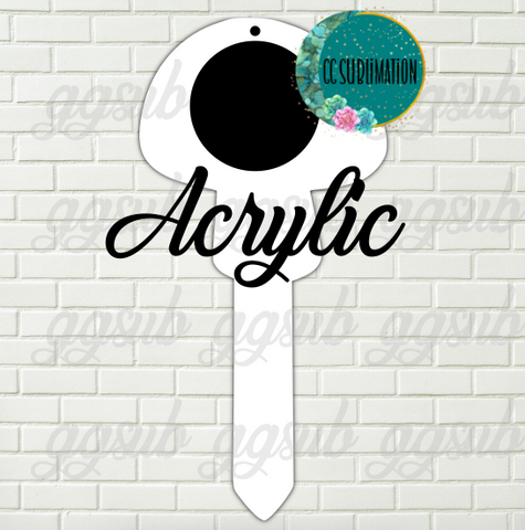 Mushroom with hole Garden Stake - Sublimation Acrylic
