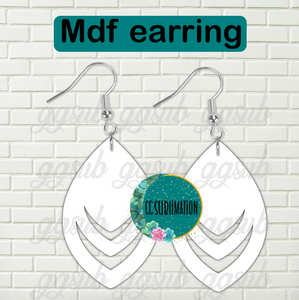MDF - Open teardrop earrings 2 sizes to choose from