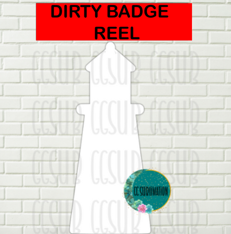 Dirty bag - 1.5 inch Lighthouse Badge reels 20 pieces