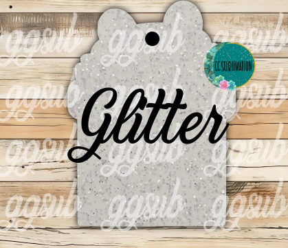 Glitter Acrylic - Dog chimney With or Without Hole - Sublimation Acrylic