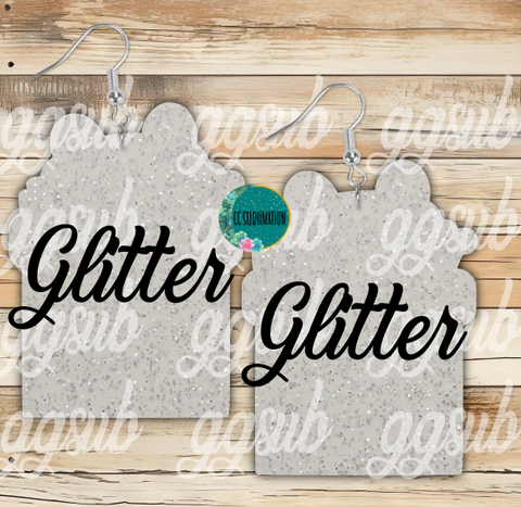 Acrylic Glitter Dog chimney 5 & 10 pairs 1.5 & 2 inch size - Sublimation Acrylic