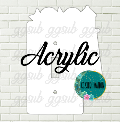 Acrylic  Lighthouse light switch cover Sublimation Acrylic
