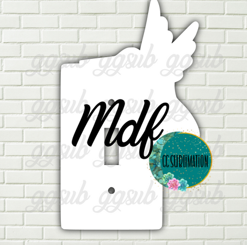 MDF -Humming bird light switch cover