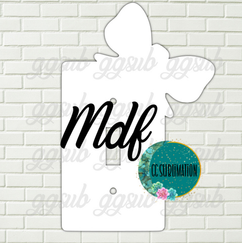 MDF - Bow light switch cover