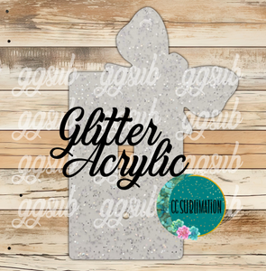 GLITTER Acrylic Bow light switch cover - Sublimation Acrylic