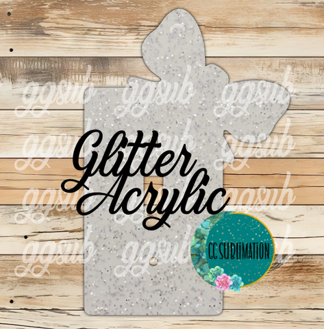GLITTER Acrylic Bow light switch cover - Sublimation Acrylic