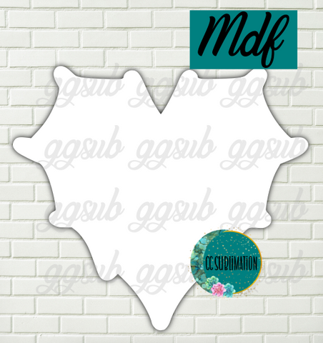 MDF - Web heart withOUT holes 2 sizes to choose from (great for badge reels & hairbow centers)