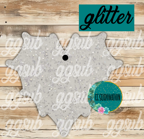 Glitter Web heart With or Without Hole - Sublimation Acrylic
