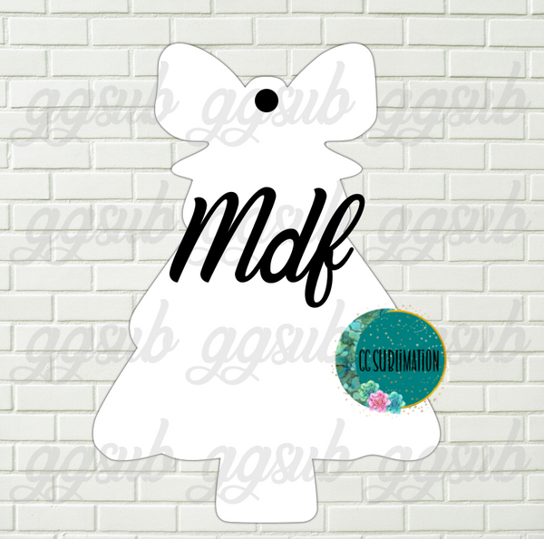 MDF - Tree with bow With and WITHOUT holes
