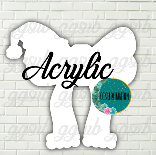 Acrylic Santa bow 10 or 20 count 1.5 & 2 inch size (FOR BADGE REELS) - Sublimation Acrylic